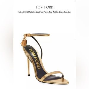 Tom ford gold padlock sandals